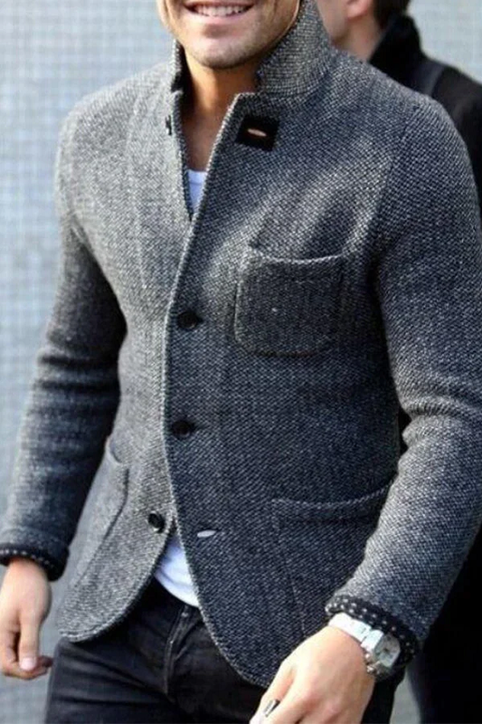 Elarova | Button-Down-Blazer für Herren