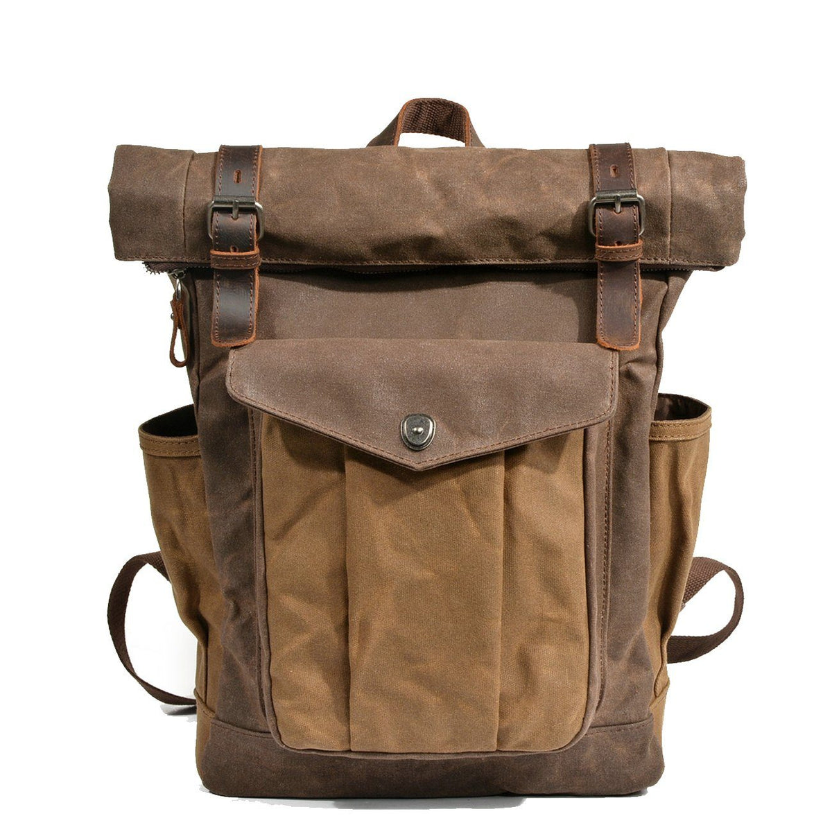 Elarova | Canvas Rolltop Rucksack LundaStyle Nachhaltig und stilvoll für Abenteurer