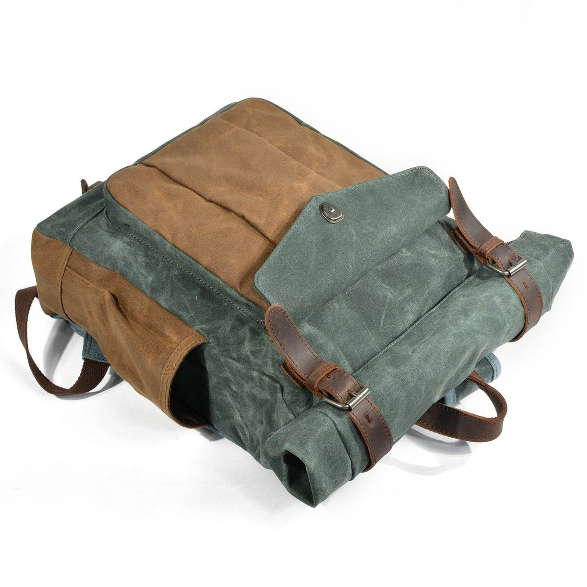 Elarova | Canvas Rolltop Rucksack LundaStyle Nachhaltig und stilvoll für Abenteurer