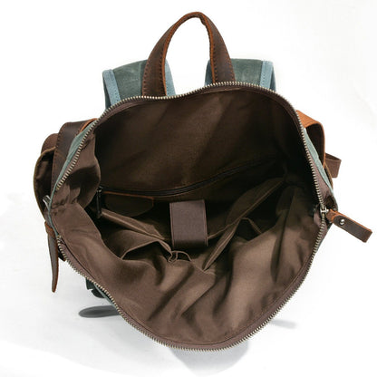 Elarova | Canvas Rolltop Rucksack LundaStyle Nachhaltig und stilvoll für Abenteurer