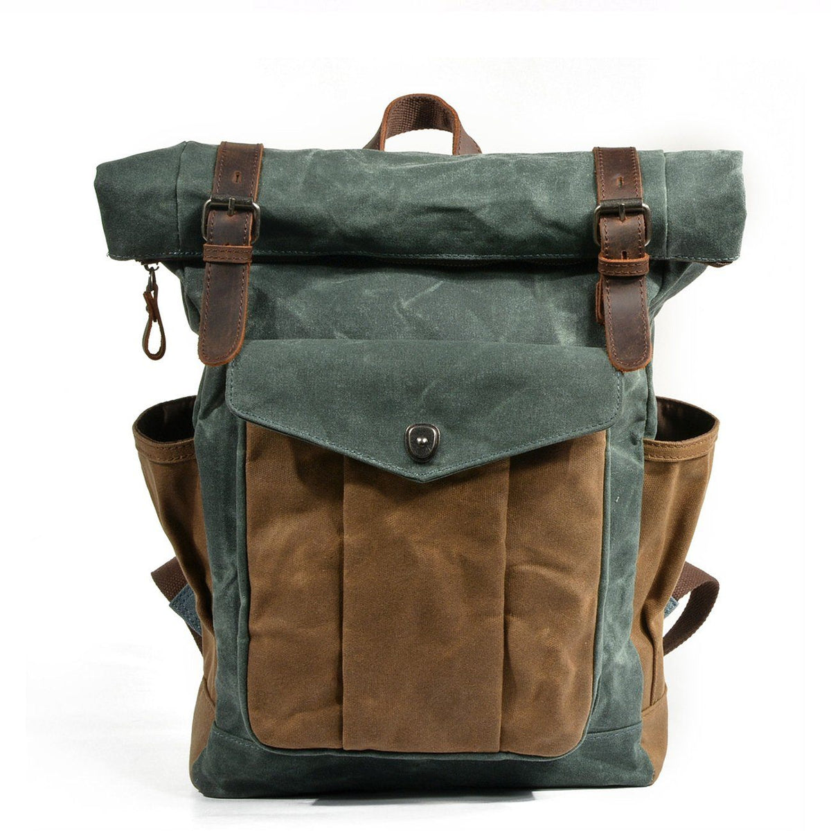 Elarova | Canvas Rolltop Rucksack LundaStyle Nachhaltig und stilvoll für Abenteurer