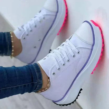 Elarova | Canvas Sneakers Lässige Schnürschuhe