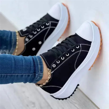 Elarova | Canvas Sneakers Lässige Schnürschuhe