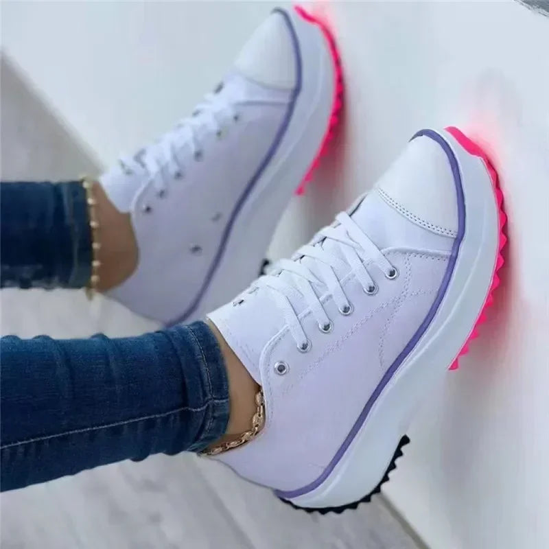 Elarova | Canvas Sneakers Lässige Schnürschuhe