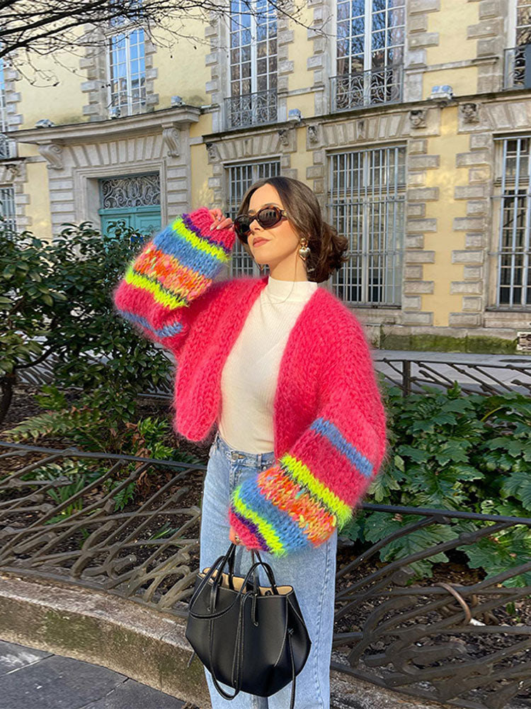 Elarova | Cardigan | Gestrickt | Open Front | Oversized Cardigan | Damenbekleidung