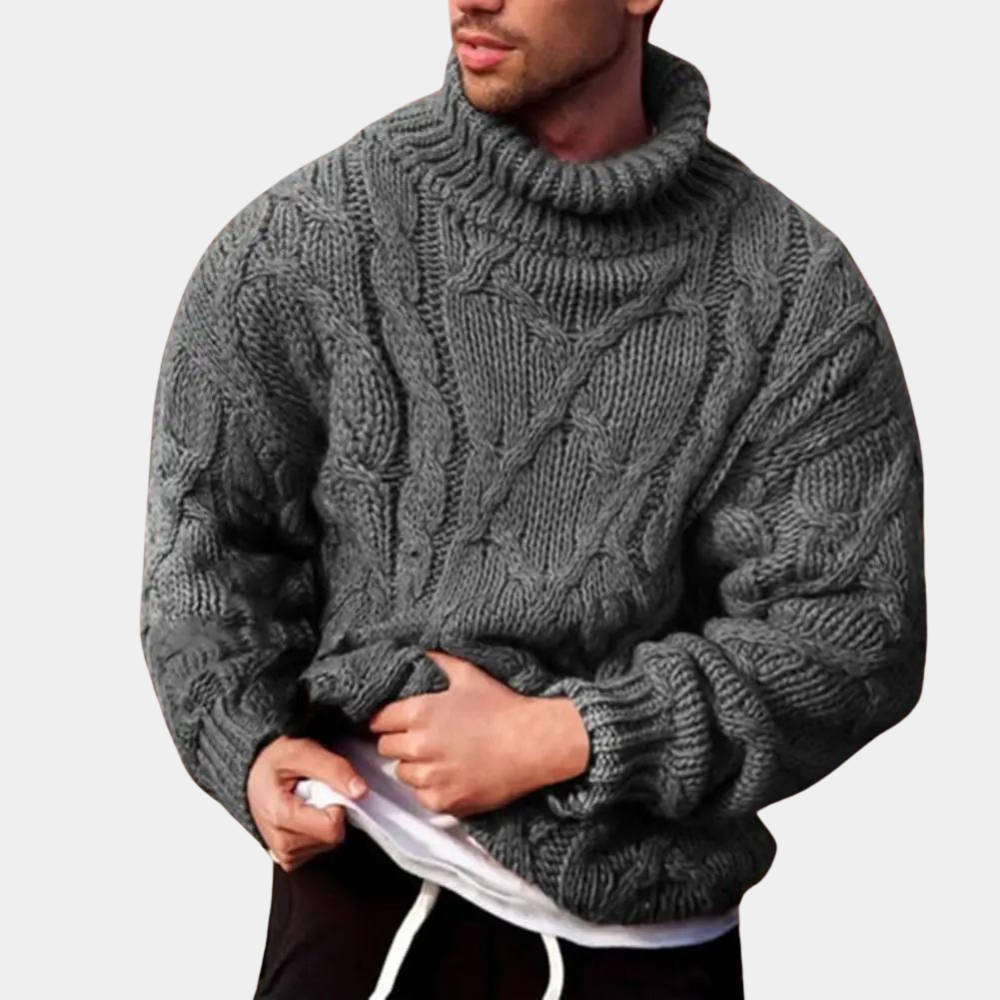 Elarova | Casual Gestrickter Winterpullover