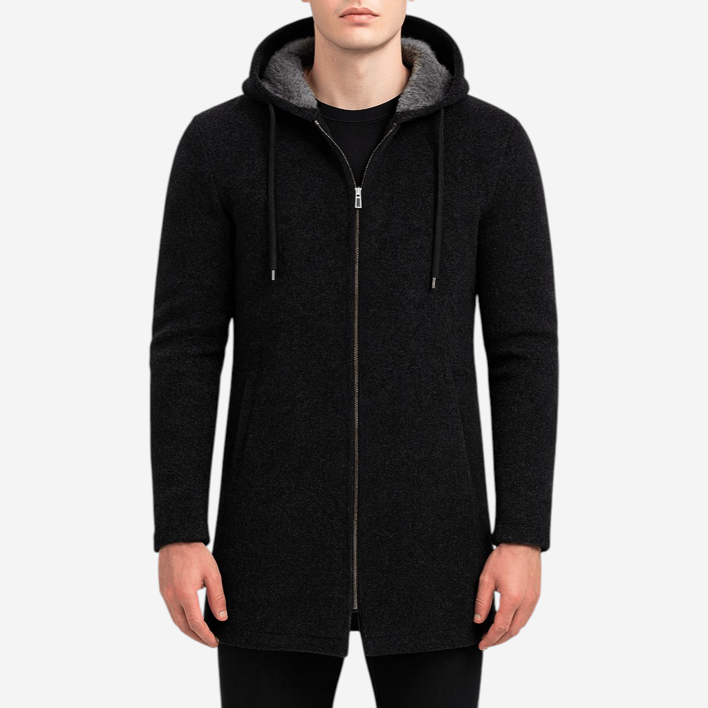 Elarova | Chenille-Strickjacke mit Kapuze