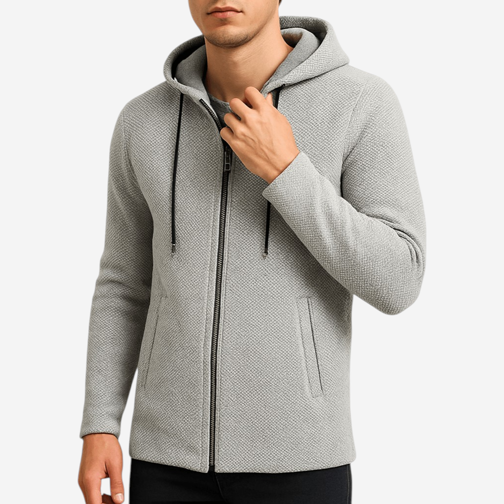 Elarova | Chenille-Strickjacke mit Kapuze