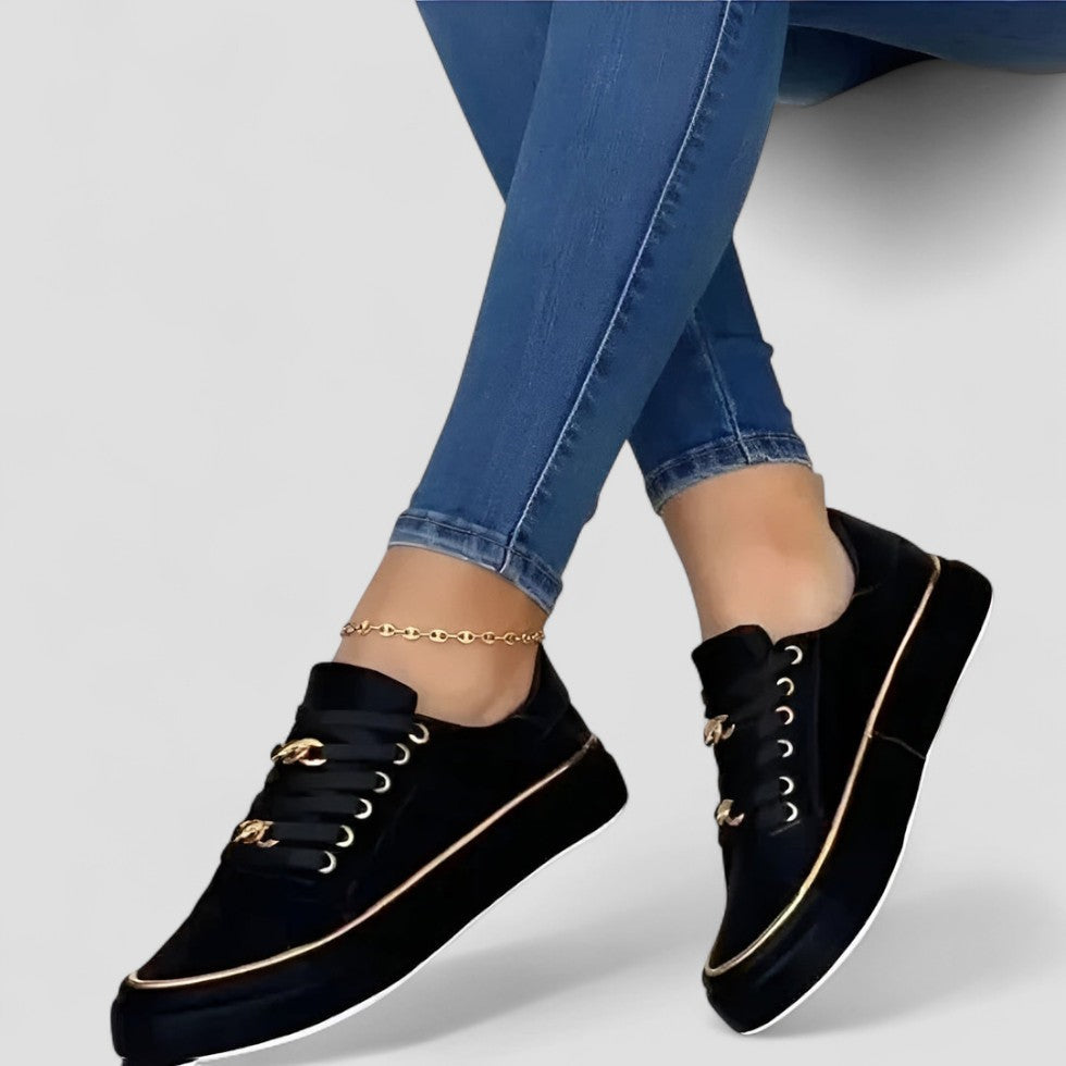 Elarova | Chunky Chain Plateau-Sneakers für Damen