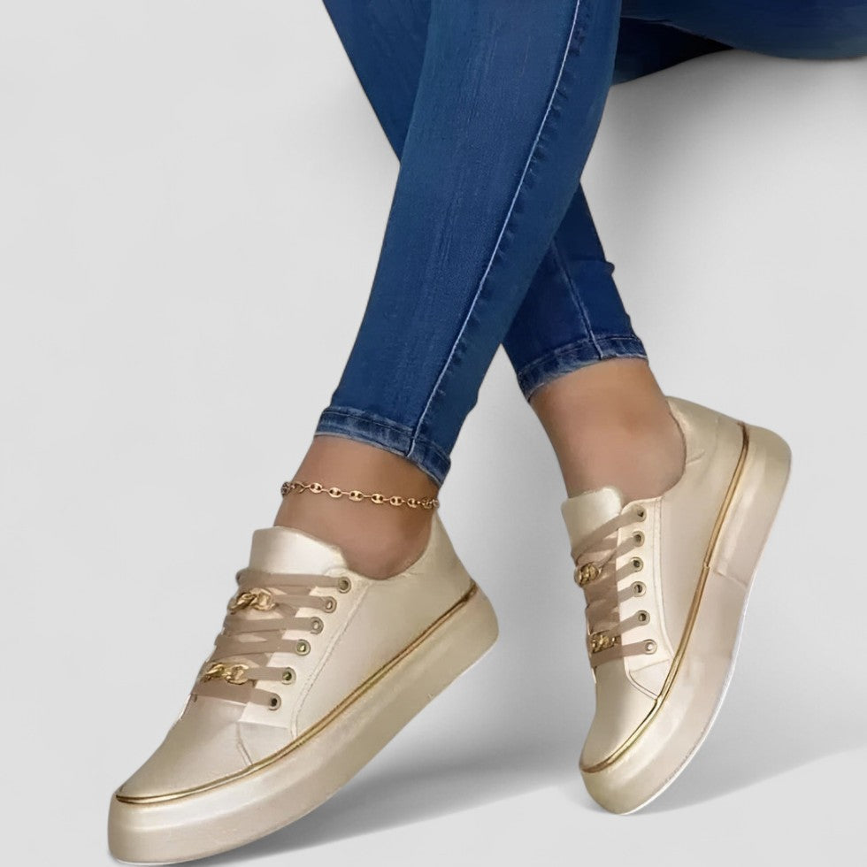 Elarova | Chunky Chain Plateau-Sneakers für Damen