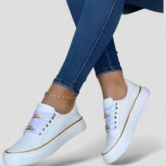 Elarova | Chunky Chain Plateau-Sneakers für Damen