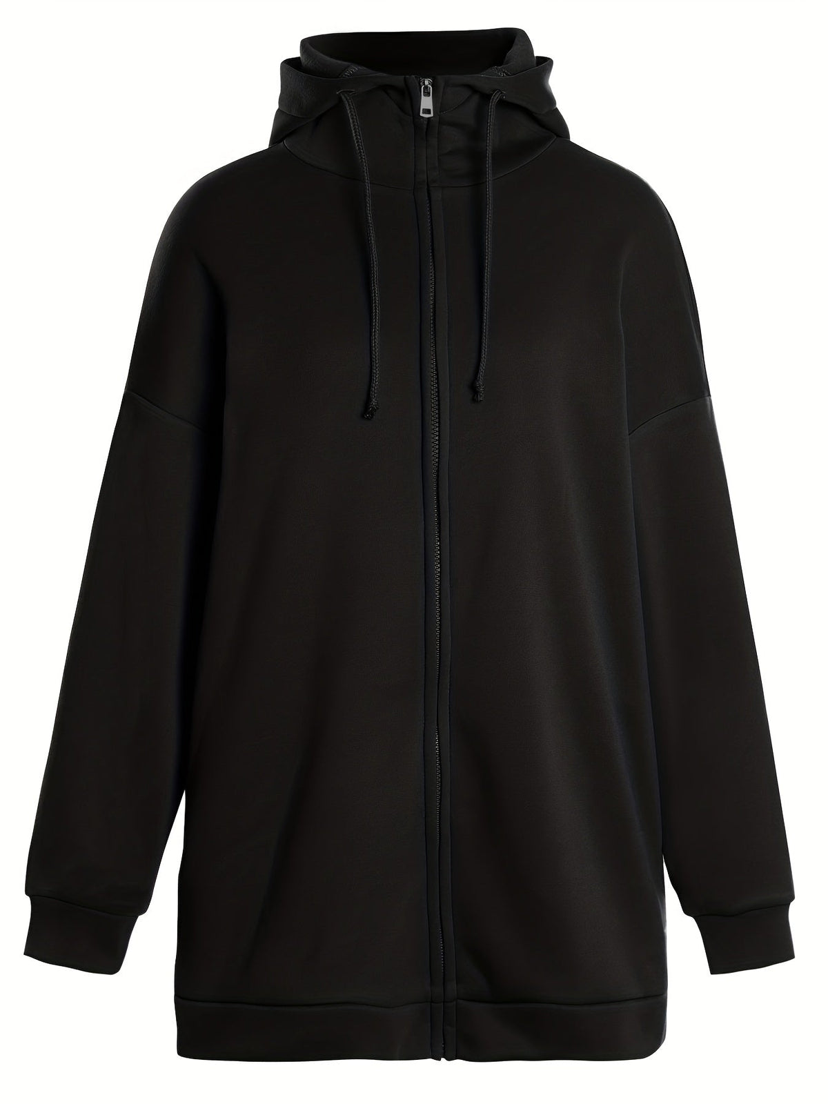 Elarova | Comfort - Extrem bequemer langer Zip-Up-Plüsch-Hoodie mit Kapuze für Damen