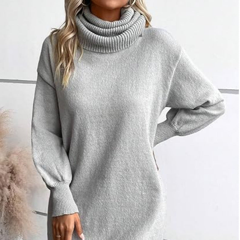 Elarova | Cooler Rollkragen Lockere Strickpullover