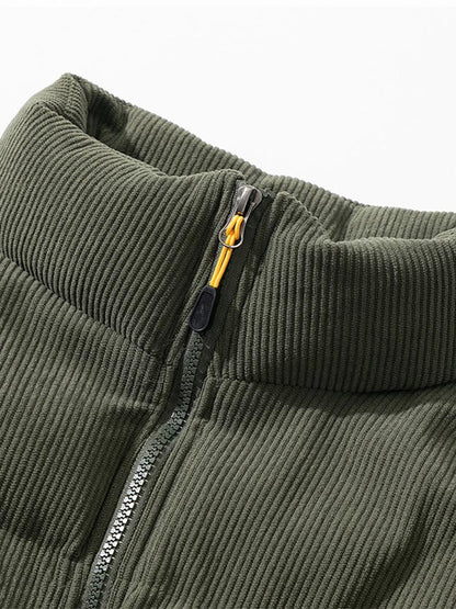 Elarova | Cord-Pufferjacke für Herren