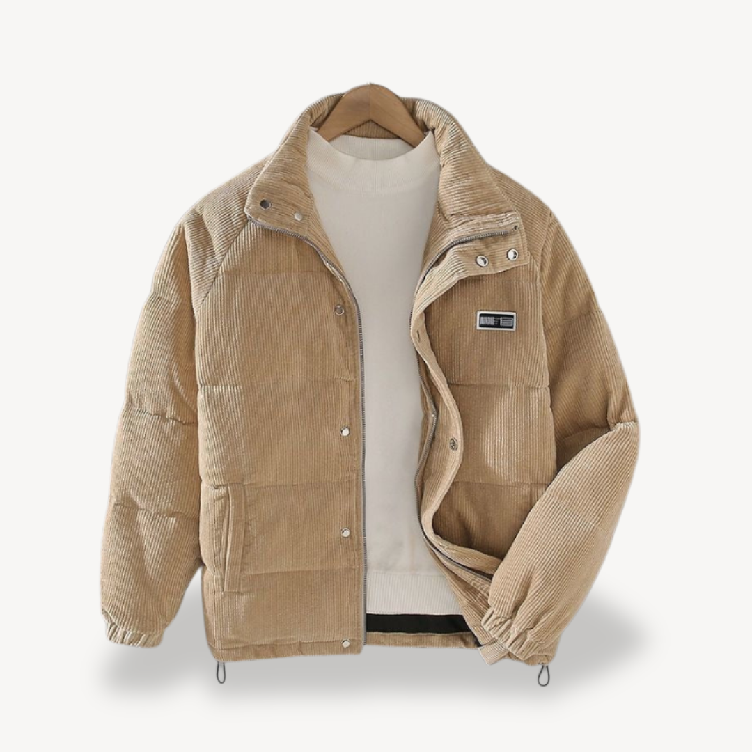 Elarova | Cord-Pufferjacke für Herren