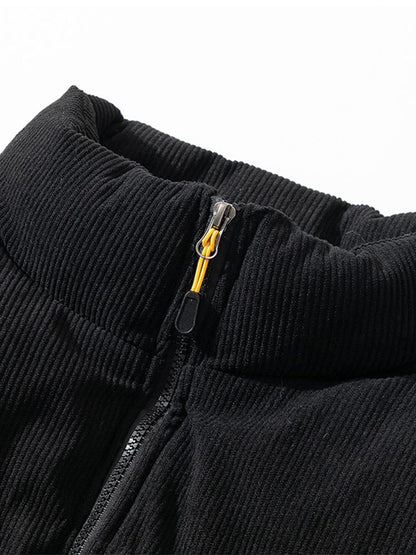 Elarova | Cord-Pufferjacke für Herren