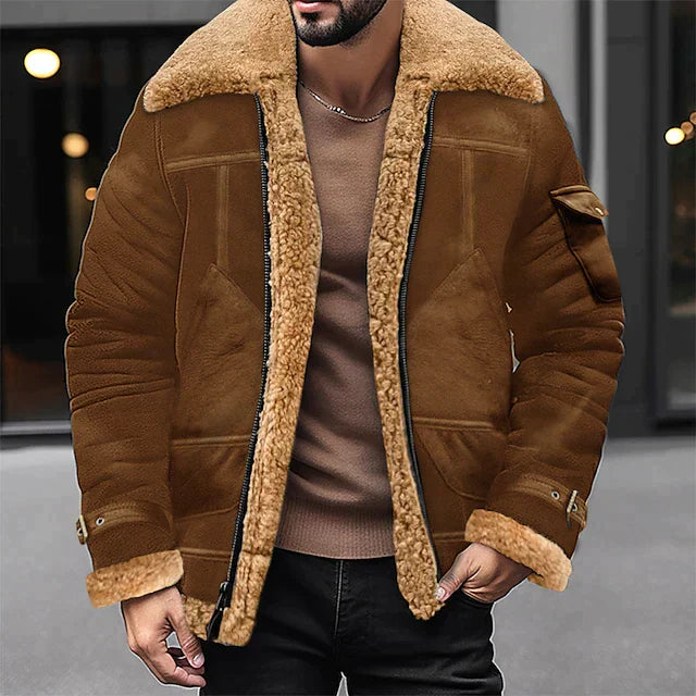 Elarova | Daily Fashion Sherpa-Jacke Für Männer