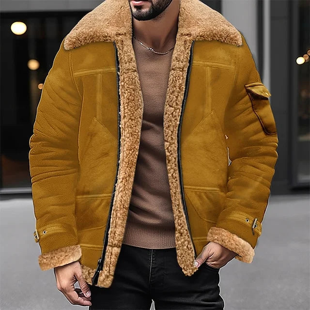 Elarova | Daily Fashion Sherpa-Jacke Für Männer