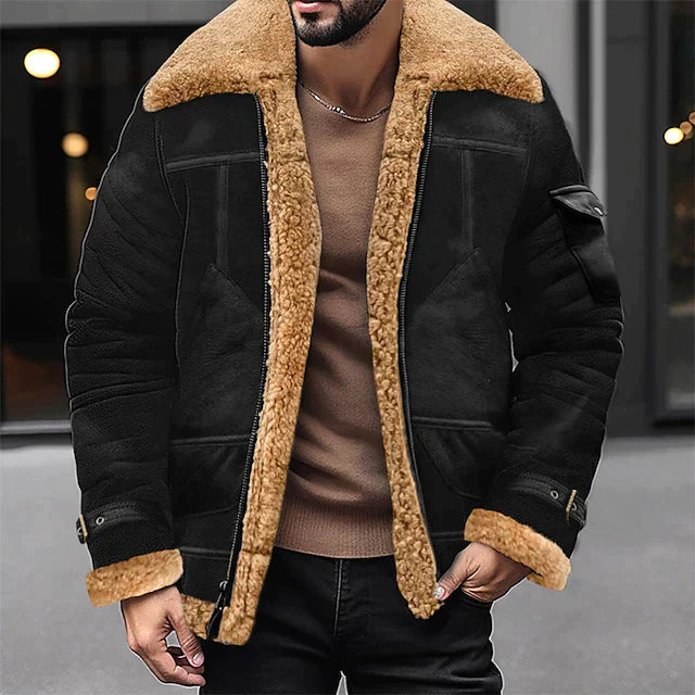 Elarova | Daily Fashion Sherpa-Jacke Für Männer