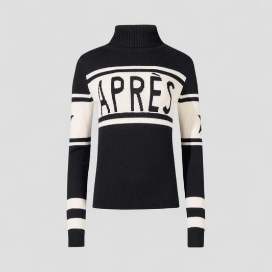 Elarova | Damen Après-Ski Pullover mit Rollkragen Merinowolle