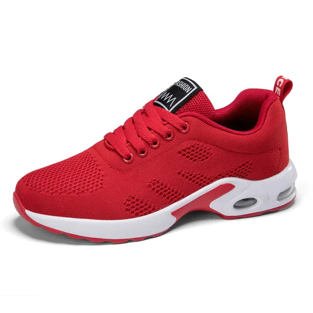 Elarova | Damen Atmungsaktive Leichte Weiße Laufschuhe