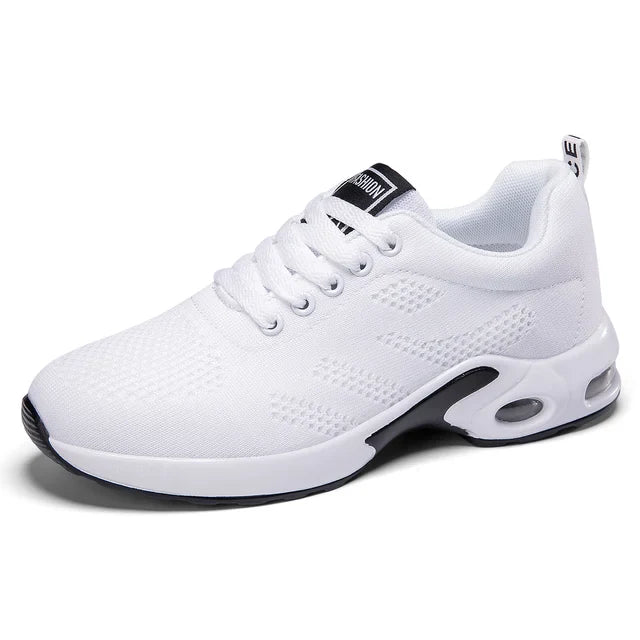 Elarova | Damen Atmungsaktive Leichte Weiße Laufschuhe
