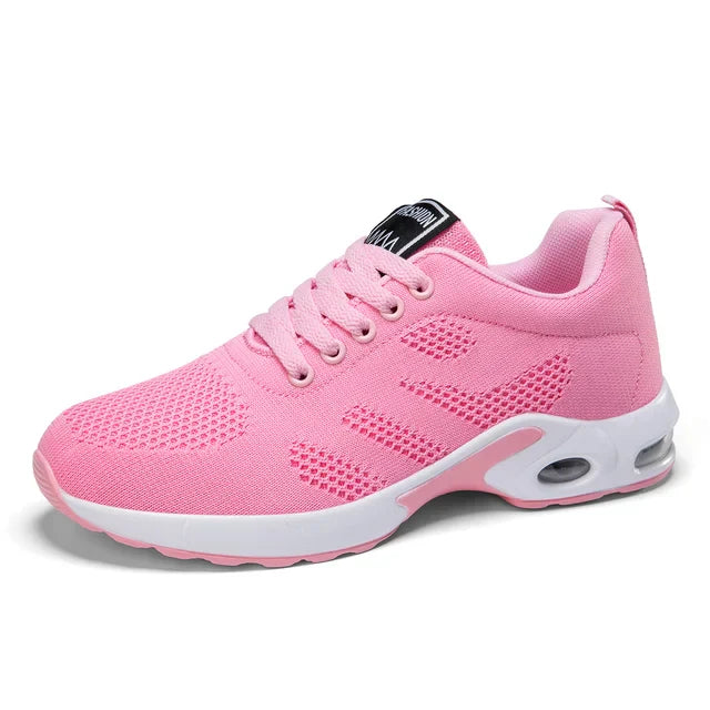 Elarova | Damen Atmungsaktive Leichte Weiße Laufschuhe