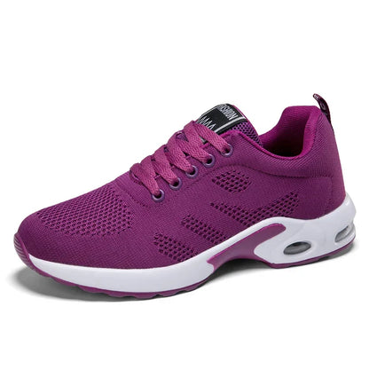 Elarova | Damen Atmungsaktive Leichte Weiße Laufschuhe