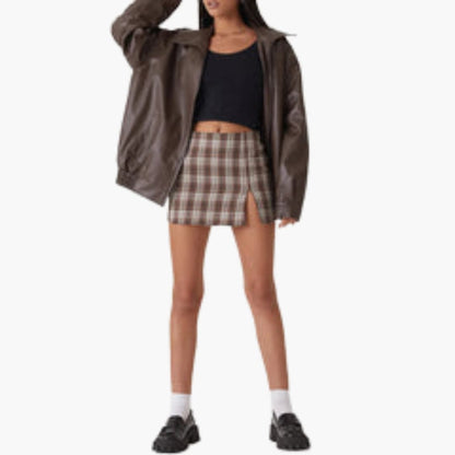 Elarova | Damen-Bomberjacke mit Reißverschluss und langen Ärmeln