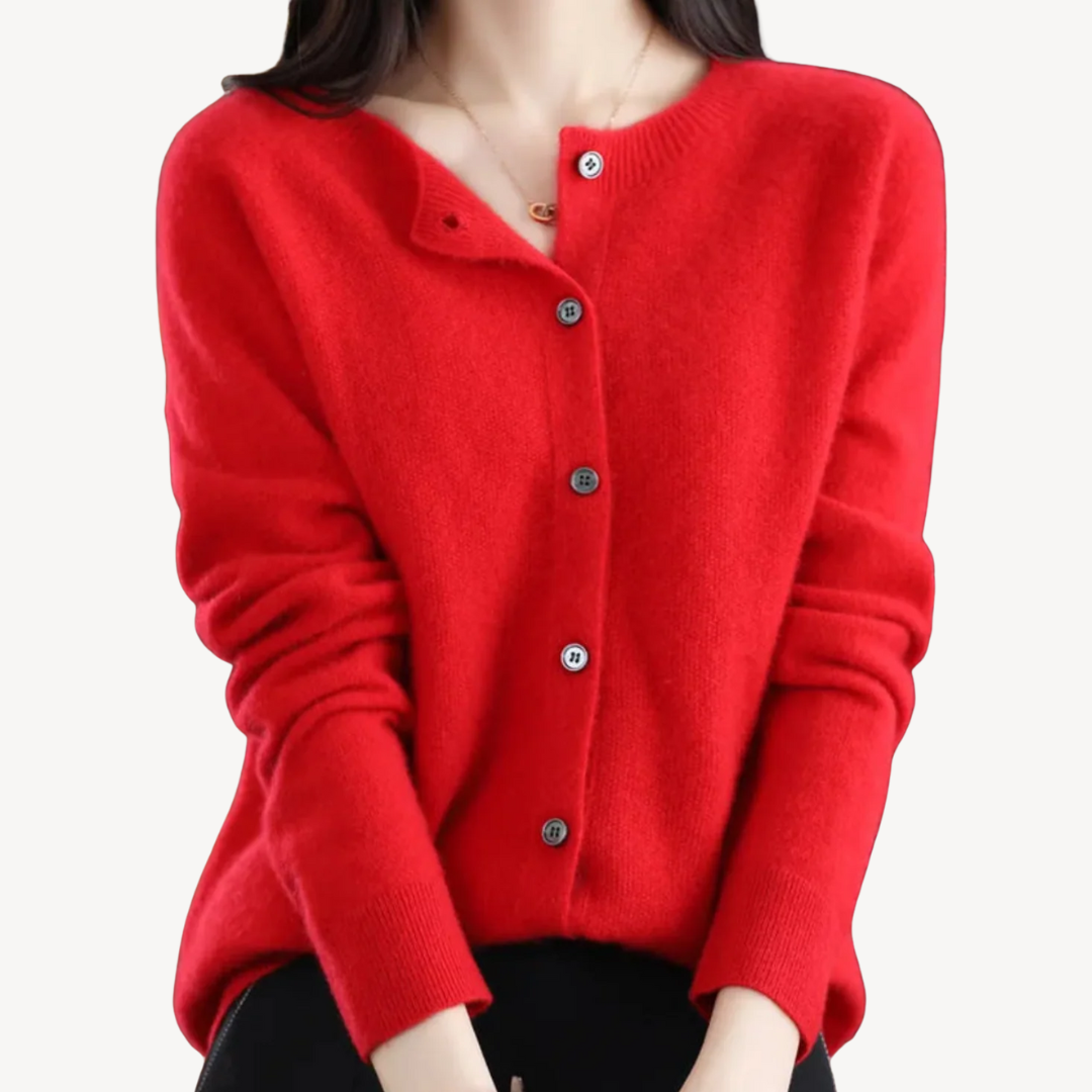 Elarova | Damen-Cardigan aus Kaschmirmischung