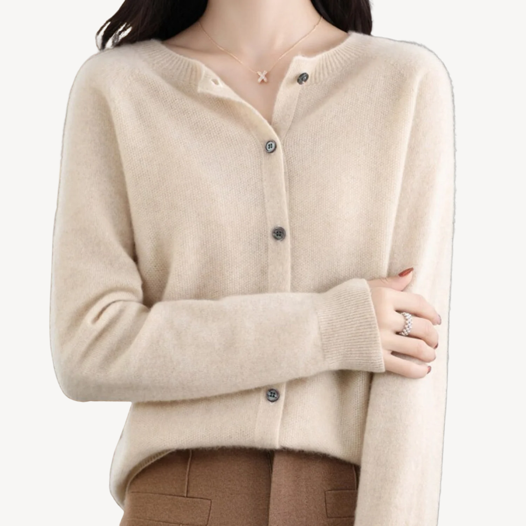 Elarova | Damen-Cardigan aus Kaschmirmischung