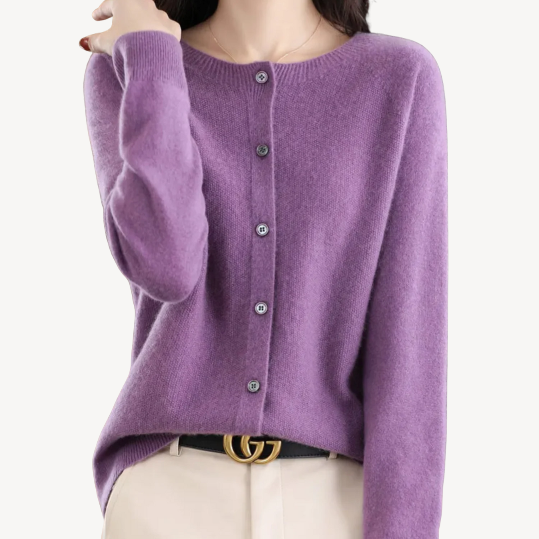 Elarova | Damen-Cardigan aus Kaschmirmischung