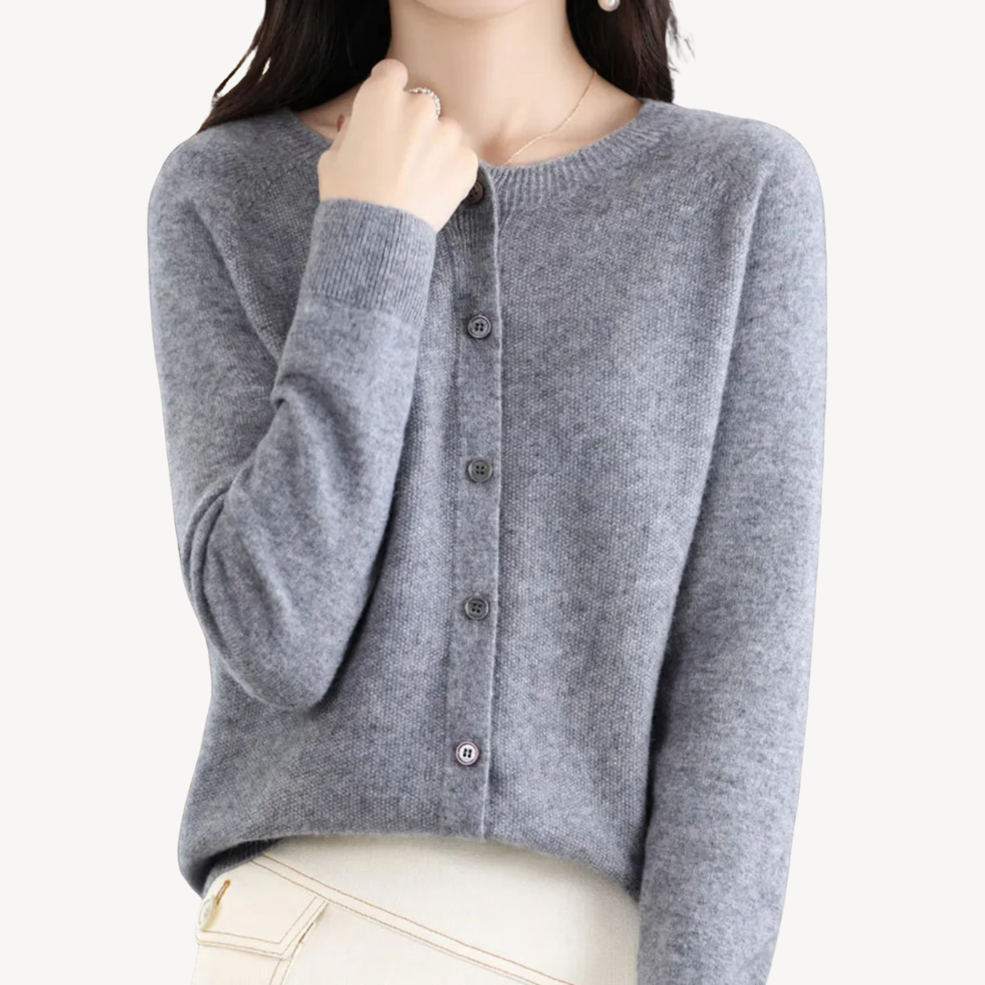 Elarova | Damen-Cardigan aus Kaschmirmischung