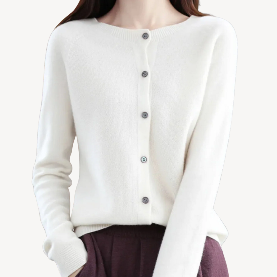 Elarova | Damen-Cardigan aus Kaschmirmischung