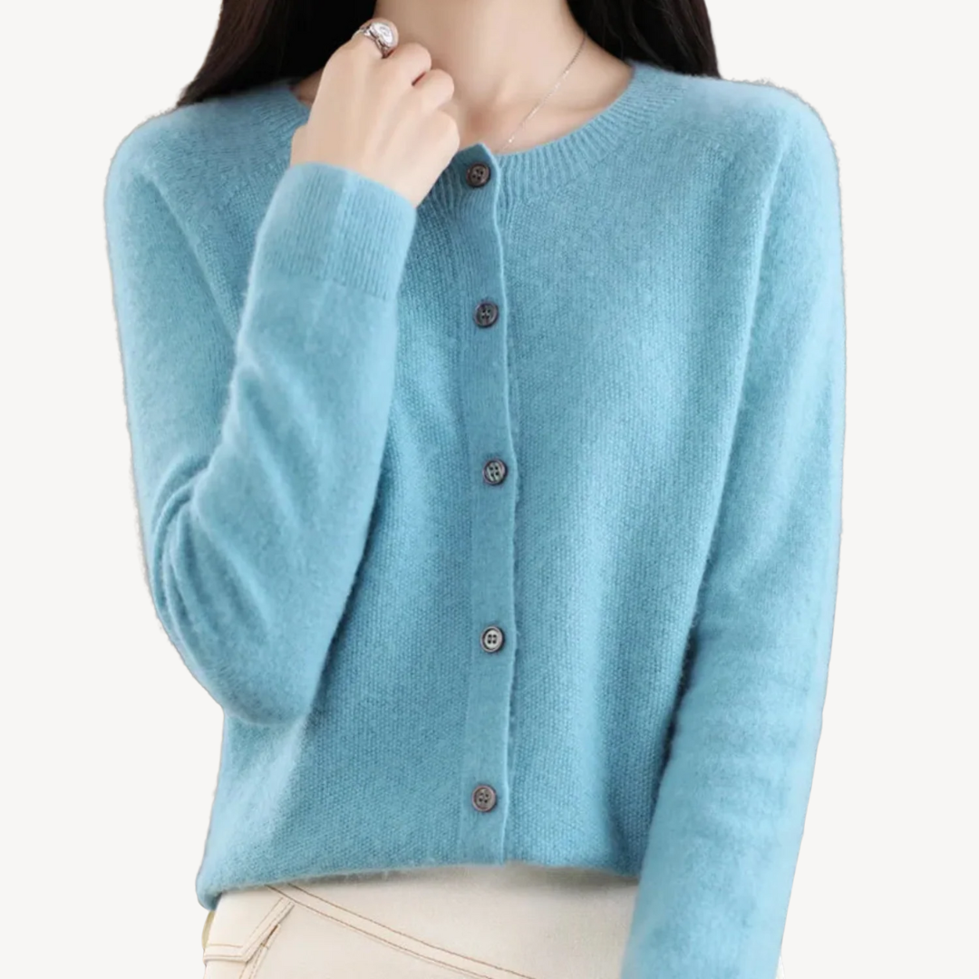 Elarova | Damen-Cardigan aus Kaschmirmischung