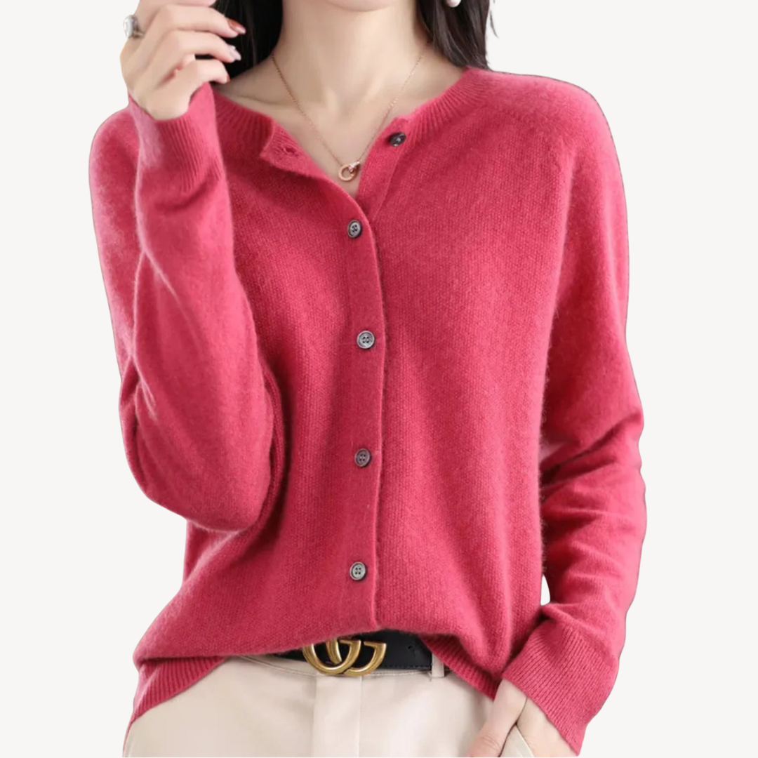 Elarova | Damen-Cardigan aus Kaschmirmischung