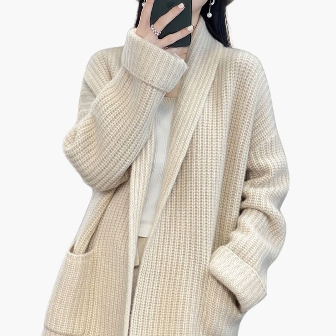 Elarova | Damen Cardigan mit Seitentaschen