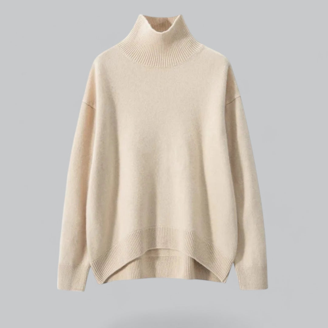 Elarova | Damen Classy Sweater Rollkragenpullover