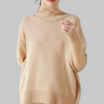 Elarova | Damen Classy Sweater Rollkragenpullover