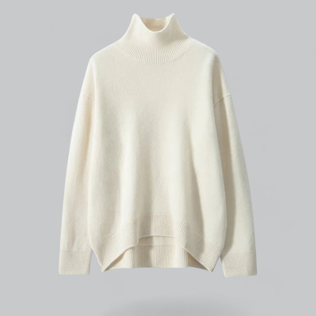 Elarova | Damen Classy Sweater Rollkragenpullover