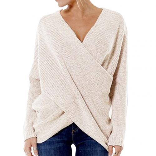 Elarova | Damen Crossover Strickpullover