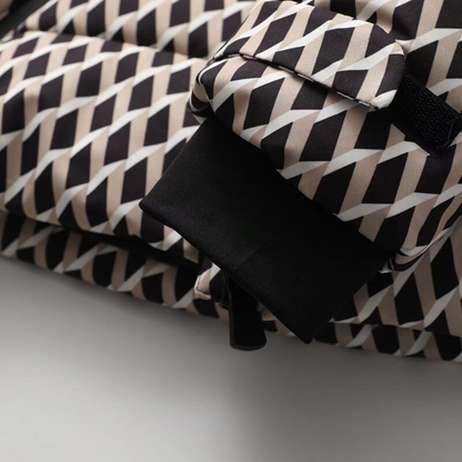 Elarova | Damen Daunen-Pufferjacke mit Gürtel