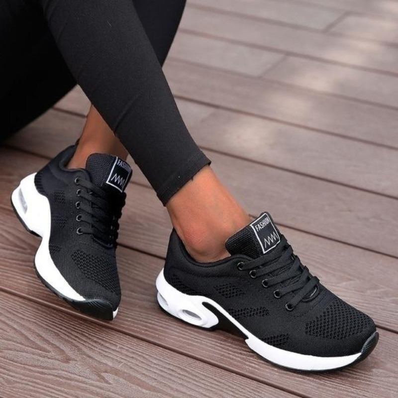 Elarova | Damen Fitness Sportschuhe Schwarz