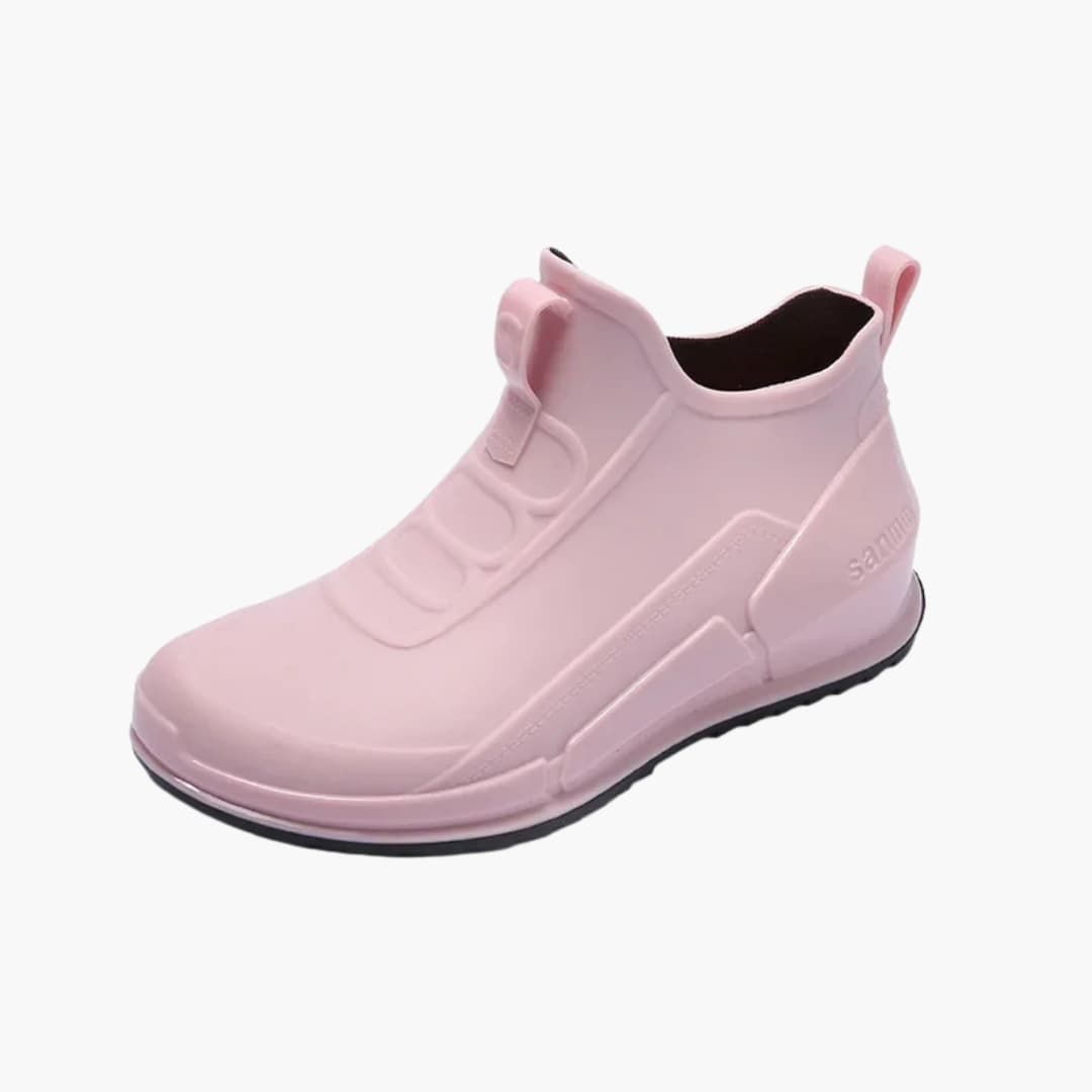 Elarova | Damen Gummistiefel zum Hineinschlüpfen mit Profilsohle