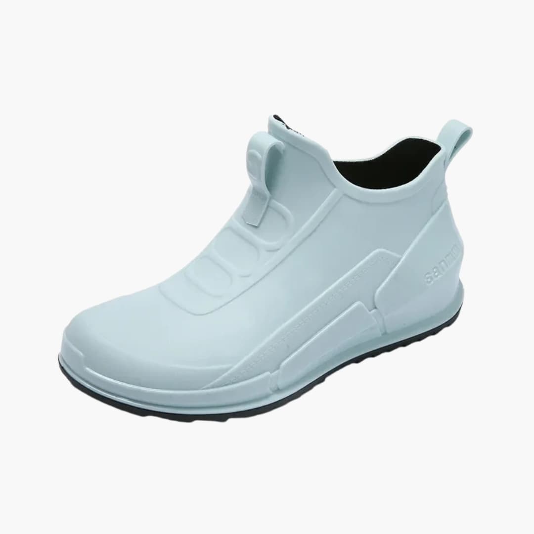 Elarova | Damen Gummistiefel zum Hineinschlüpfen mit Profilsohle