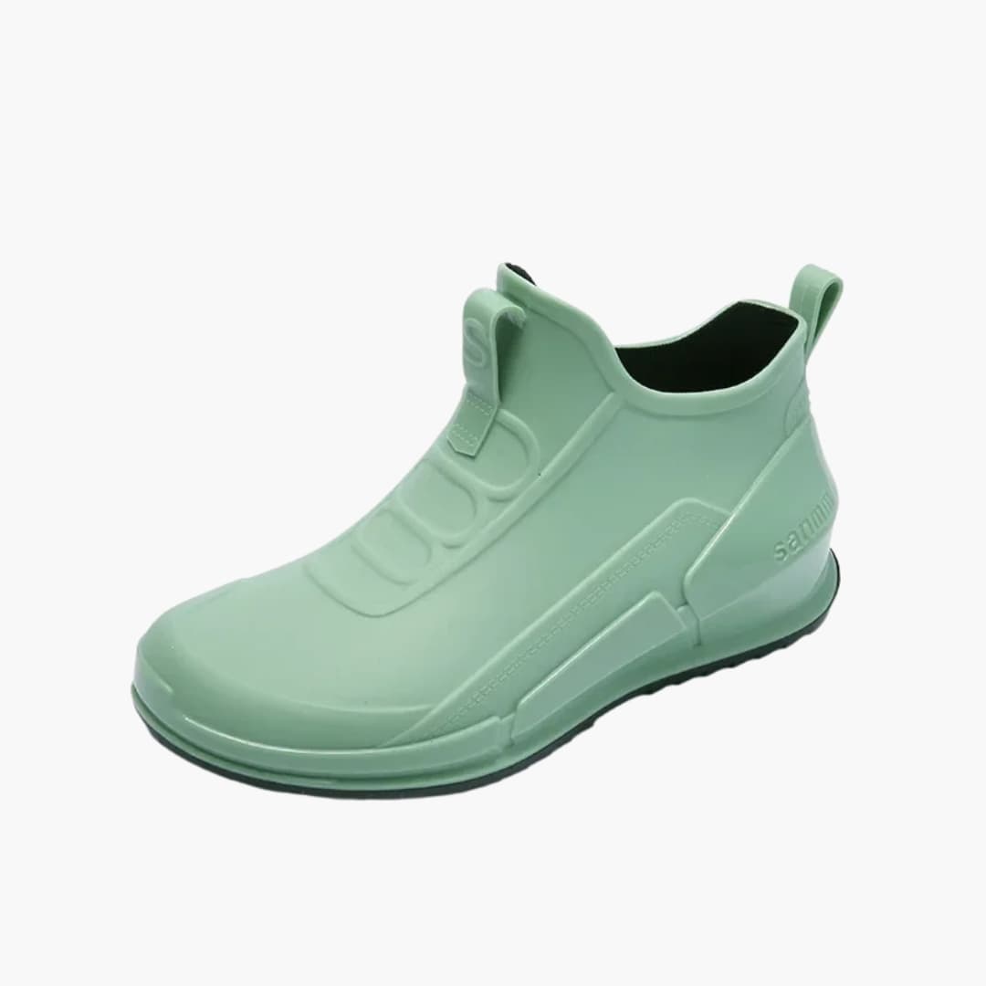 Elarova | Damen Gummistiefel zum Hineinschlüpfen mit Profilsohle