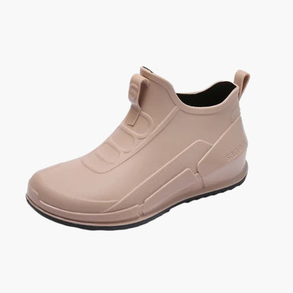 Elarova | Damen Gummistiefel zum Hineinschlüpfen mit Profilsohle