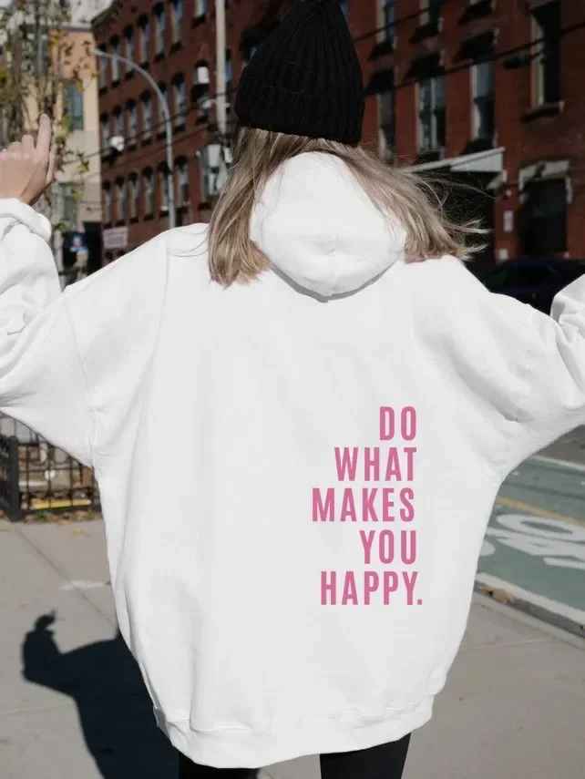 Elarova | Damen Hoodie - Lässiger Streetstyle mit Schriftzug