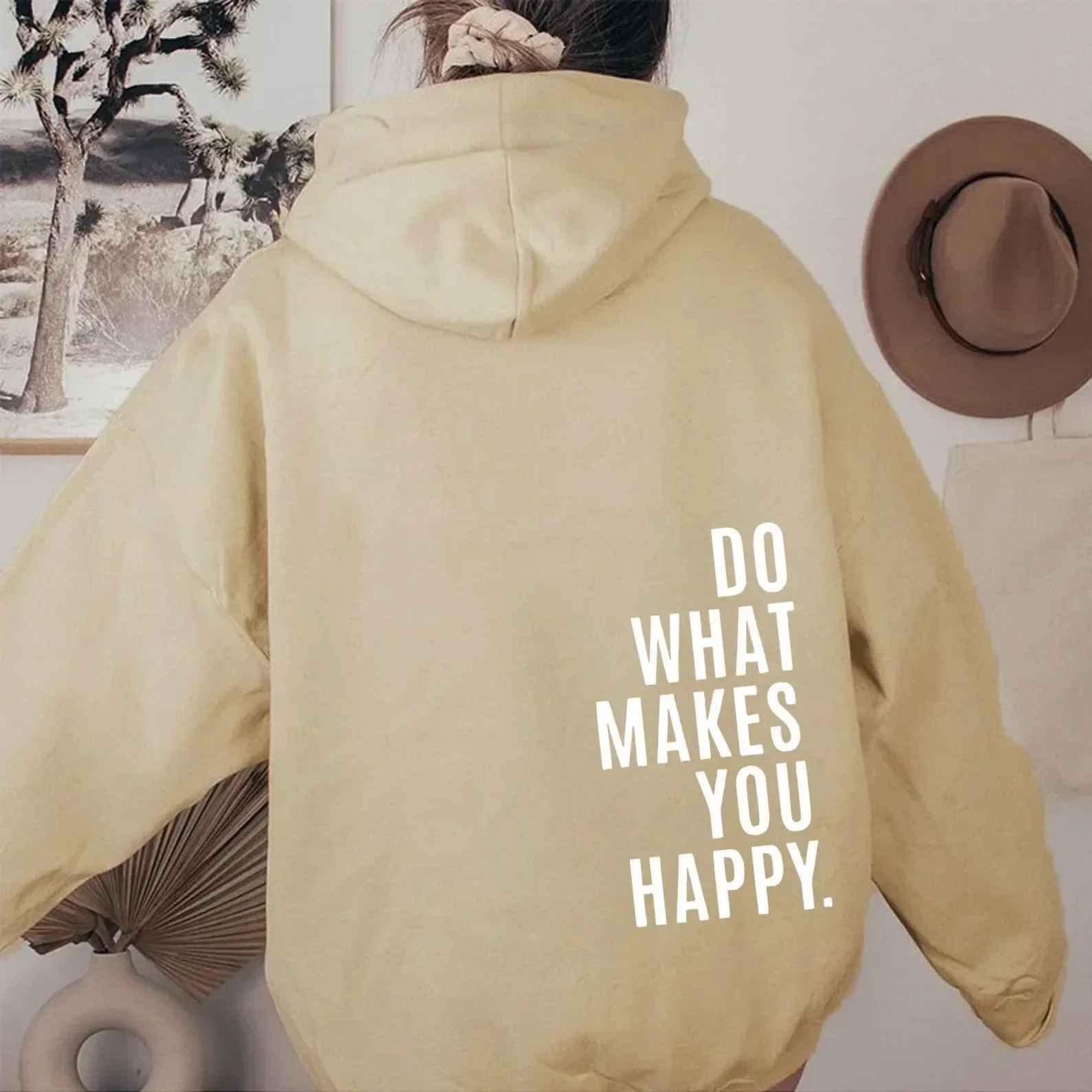 Elarova | Damen Hoodie - Lässiger Streetstyle mit Schriftzug
