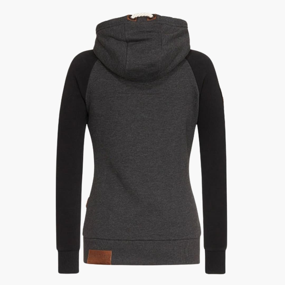 Elarova | Damen Hoodie mit Kordelzug Kapuze